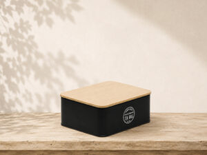 CAJA 6 HUECOS TE TAPA BAMBU NEGRO