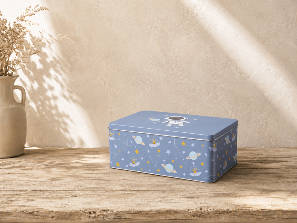 CAJA METALICA ASTRONAUTA 20X14X8