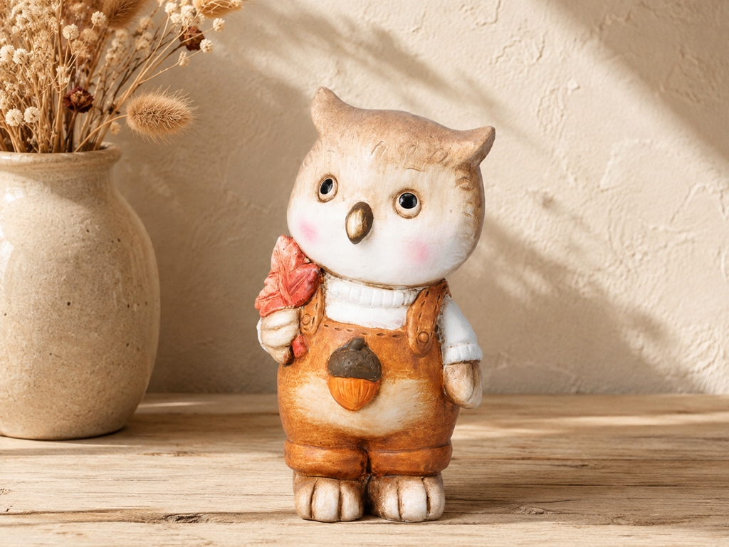 FIGURA BUHO OTOÑO 8X7X14