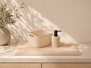 SET 3 PIEZAS BAÑO BEIGE