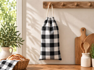 BOLSA PAN VICHY NEGRO/CRUDO