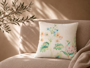 COJIN FLORES MULTICOLOR 45X45 COMPLETO