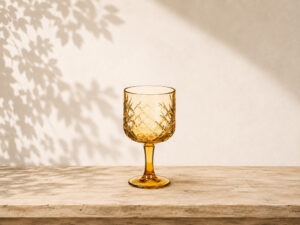 COPA TROQUELADA 380ML AMBAR