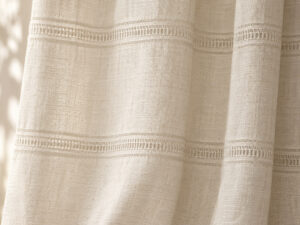 CORTINA SELINA BEIGE 300X270 CINTA 3 USOS