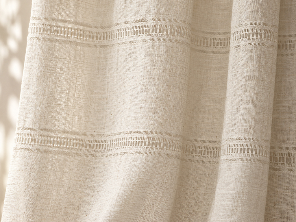 CORTINA SELINA BEIGE 300X270 CINTA 3 USOS