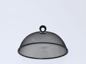 CUBRE ALIMENTOS METAL NEGRO Ø27X11CM