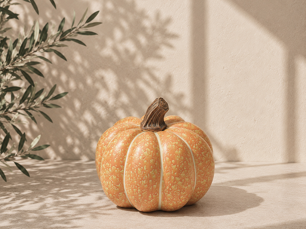 FIGURA CALABAZA 15X12 NARANJA