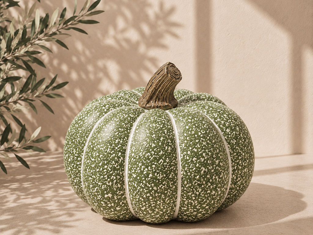 FIGURA CALABAZA 20X15 VERDE