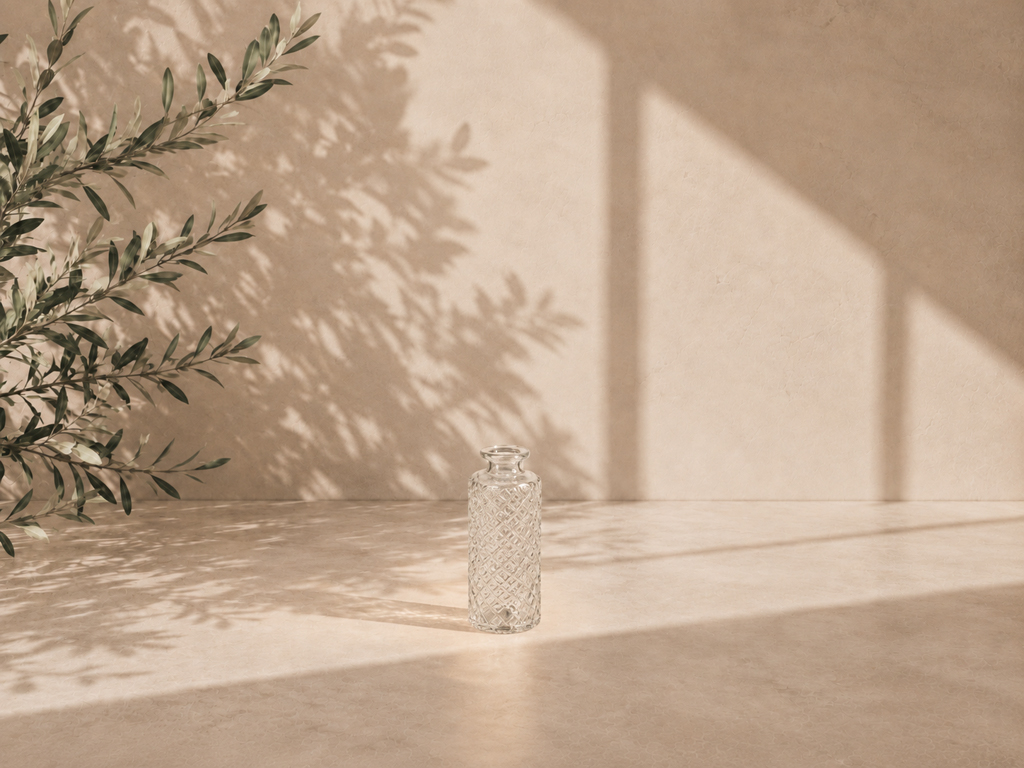 FLORERO BOTELLA CRISTAL TRANSPARENTE 5X14 B