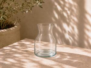 JARRON CRISTAL ANCHO FORMA 20CM