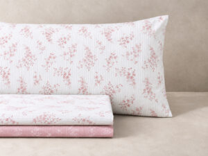 JGO SABANAS LUCILLA 180 ROSA 100%ALG 4PZS(2/50x70)