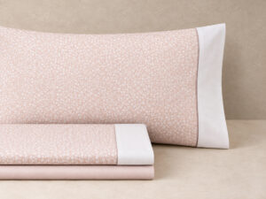 JUEGO SÁBANAS FLORETA ROSA