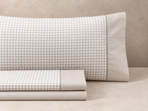 JUEGO SÁBANAS SIERO BEIGE
