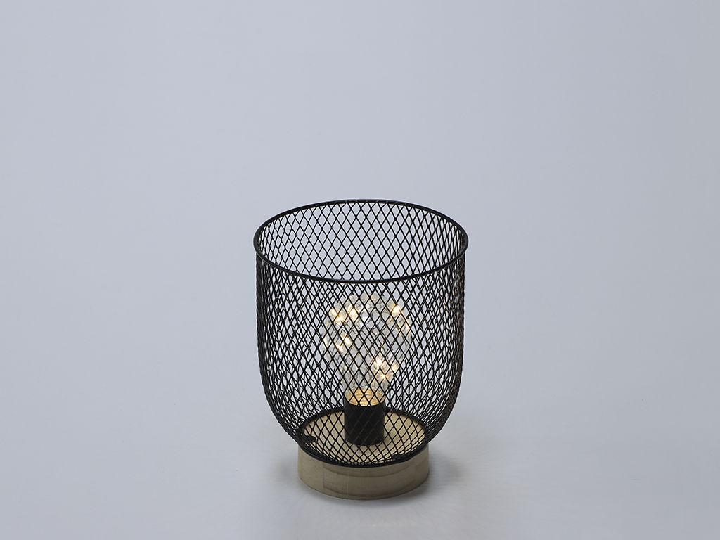 LAMPARA METAL NEGRO DISEÑO A