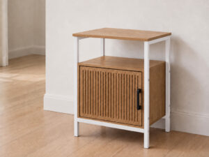 MESILLA METAL BLANCO MDF SHELFS 43X33X55 ALTO