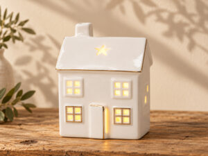 CASA LED PORCELANA BLANCA C