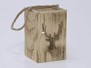 FAROL RENO MADERA GRANDE 15X15X24CM