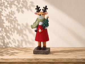 FIGURA RENA NAVIDAD 18CM
