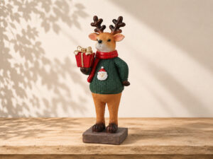 FIGURA RENO NAVIDAD 18CM