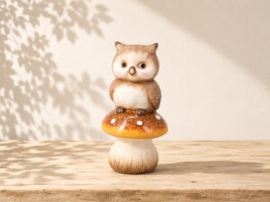 FIGURA SETA CON BUHO 6X12