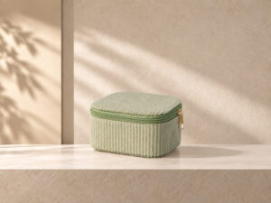 JOYERO MINI RECTANGULAR TERCIOPELO VERDE