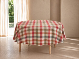 MANTEL CUADROS OTOÑO REDONDO 150CM
