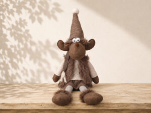 MUñECO RENO 53CM MARRON