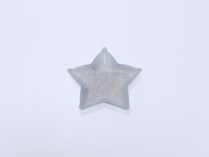 PLATO ESTRELLA NAVIDAD 21CM PLATA