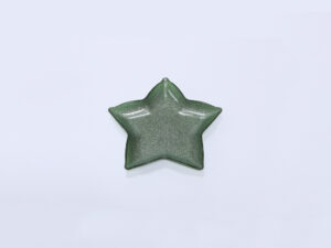 PLATO ESTRELLA NAVIDAD 21CM VERDE