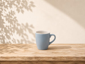 TAZA GRES 340ML AZUL