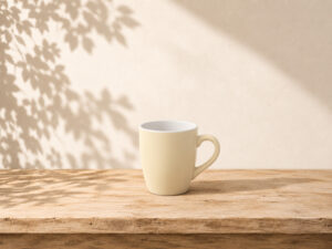 TAZA GRES 340ML CREMA